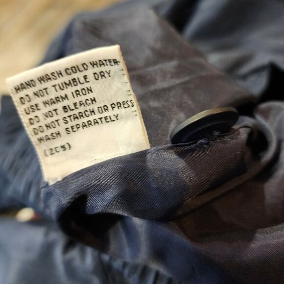 80s Members Only Silk Zip Retro Bomber Jacket Shoulder Pads - Picture 6 of 14